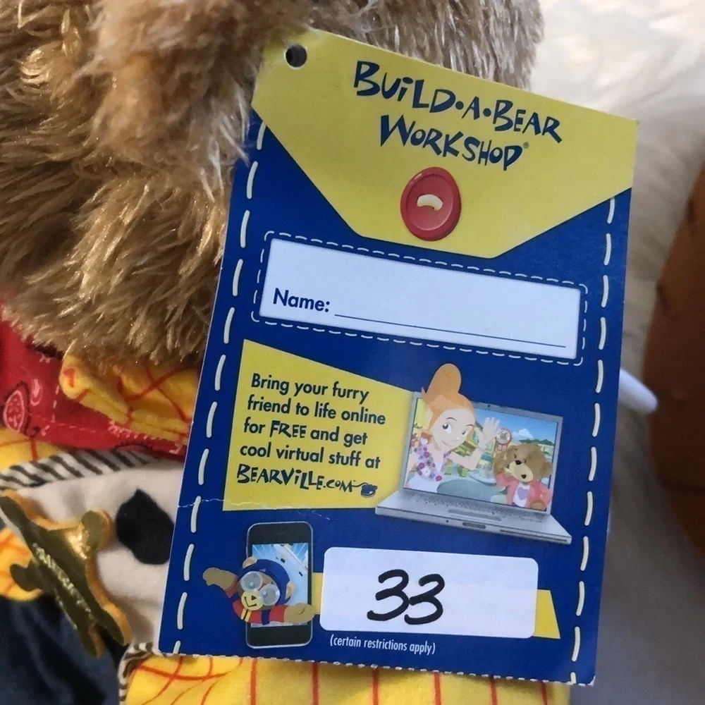 lil honeycomb cub sherif build a bear NWT